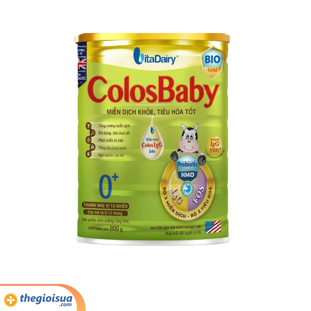 Sữa bột công thức Colosbaby Bio Gold 0+ 800g