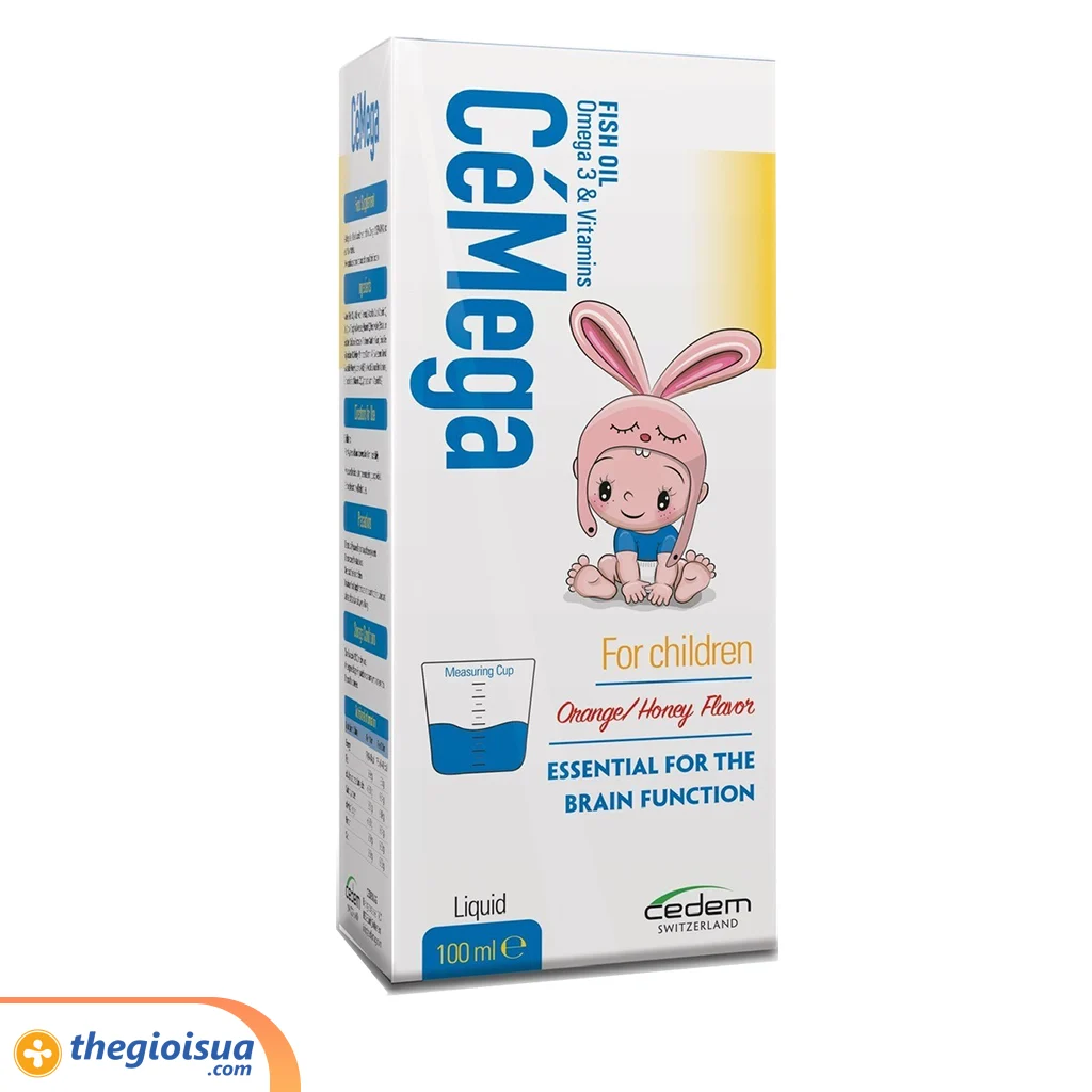 CéMega Syrup 100ml – Thực phẩm bổ sung tăng cường sức khoẻ não bộ trẻ em