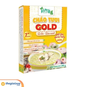 Cháo tươi GOLD – Cá lóc & đậu xanh 240g