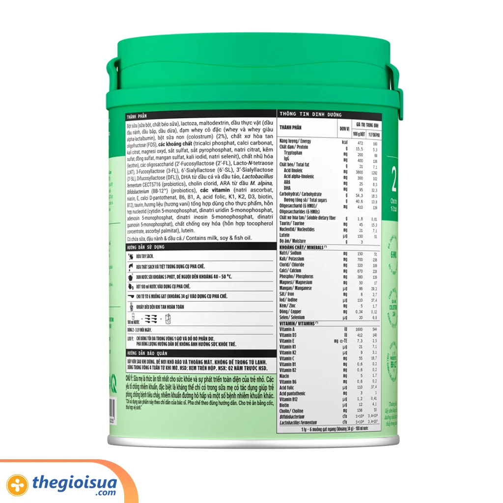 Sữa Bột Optimum Colos 2 (1-2 tuổi) – HT 800g