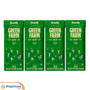 Sữa tươi tiệt trùng có đường Vinamilk Green Farm 180ml