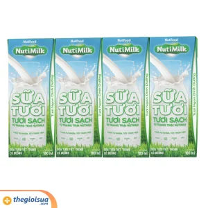NutiMilk ST 100 điểm – ST tiệt trùng có đường 180ml