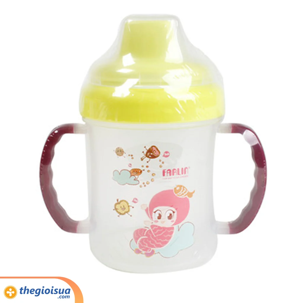 Cốc tập uống chống tràn Farlin 240ml (có đầu mút)