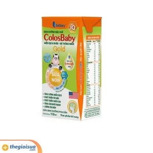 Sữa uống dinh dưỡng ColosBaby IQ Gold 110ml, lốc 4 hộp (trên 1 tuổi)