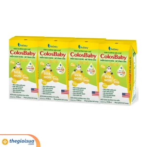 Sữa uống dinh dưỡng Colos Baby Gold 110ml, lốc 4 hộp (trên 1 tuổi)