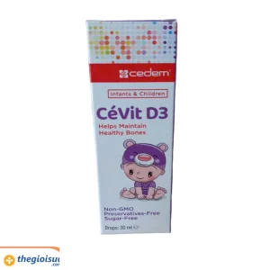 CéVit D3 Drops 30ml - Thực phẩm bổ sung cung cấp Vitamin D3