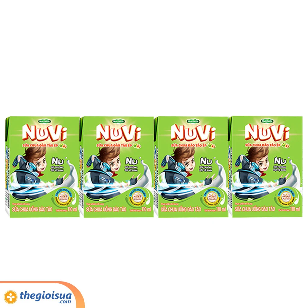 Sữa chua uống NuVi Đào táo 110ml