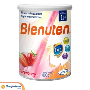 Sữa bột Blenuten tăng cân năng lượng cao vị Strawberry 800g