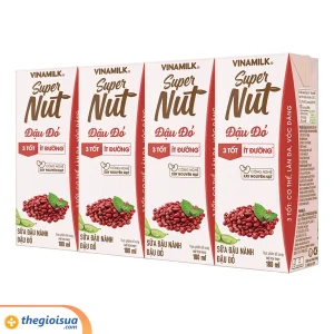 Sữa đậu nành Đậu đỏ Vinamilk Super Nut 180ml