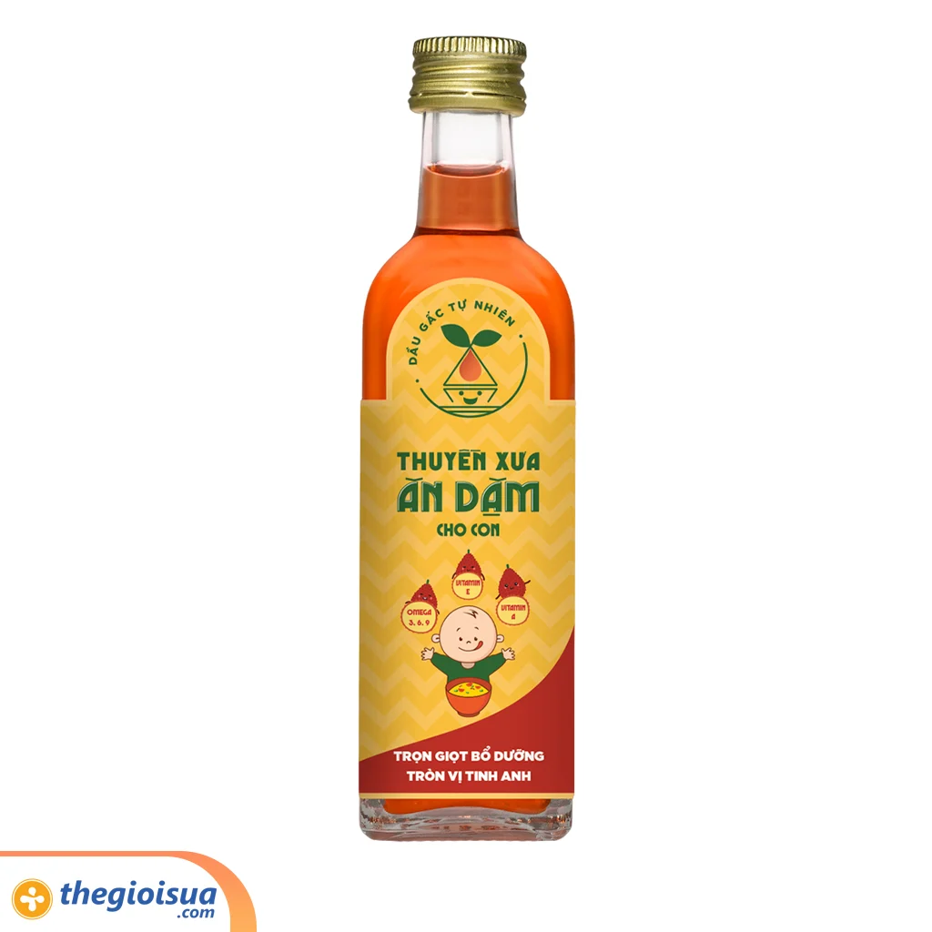 Dầu Gấc Tự Nhiên Thuyền Xưa Ăn Dặm Cho Con 65ml