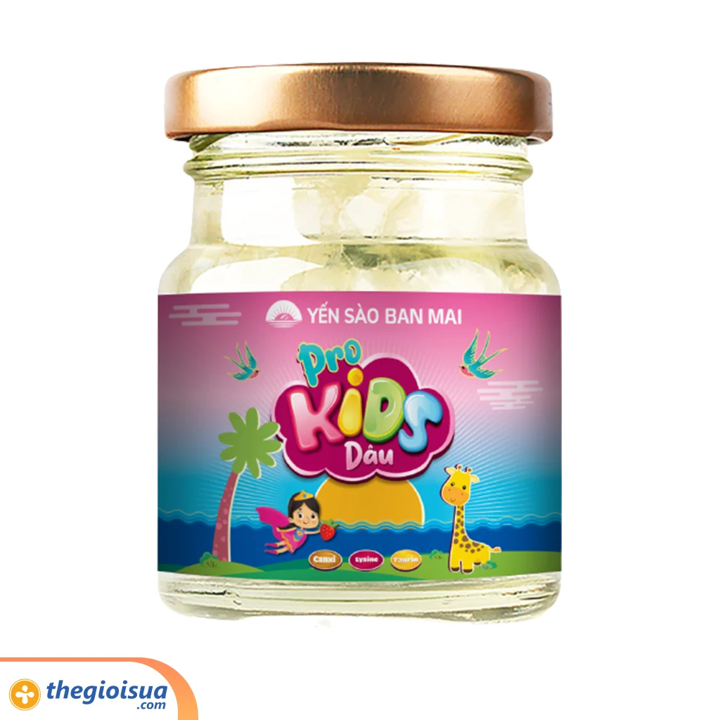 Yến sào Ban Mai – Pro Kids Hương Dâu 6x70ml