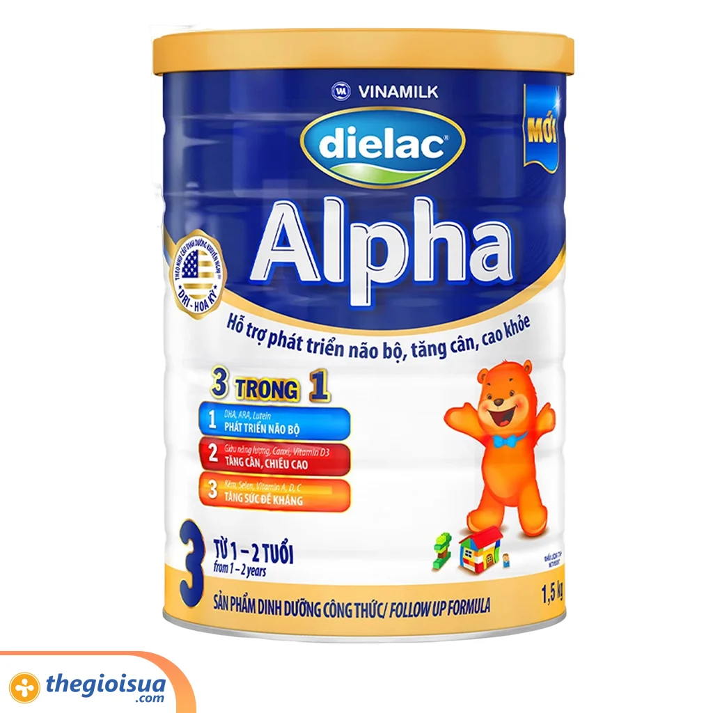 Sữa bột Dielac Alpha 3 1,5Kg