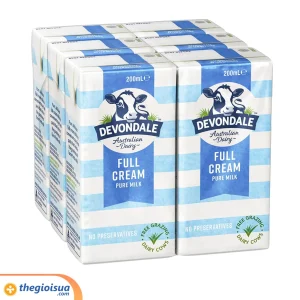 Sữa Devondale Full Cream 200ml - Lốc 6 hộp, thùng 4 lốc