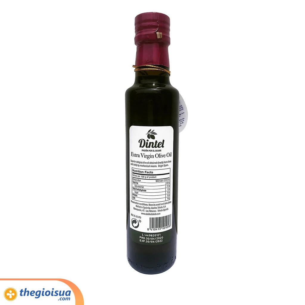 Dầu Olive Dintel siêu nguyên chất 250ml Đen