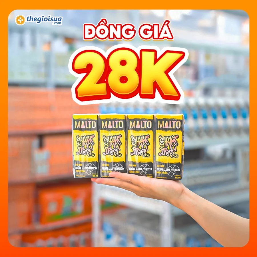 Sữa Socola lúa mạch Lof Malto hộp 180ml x48