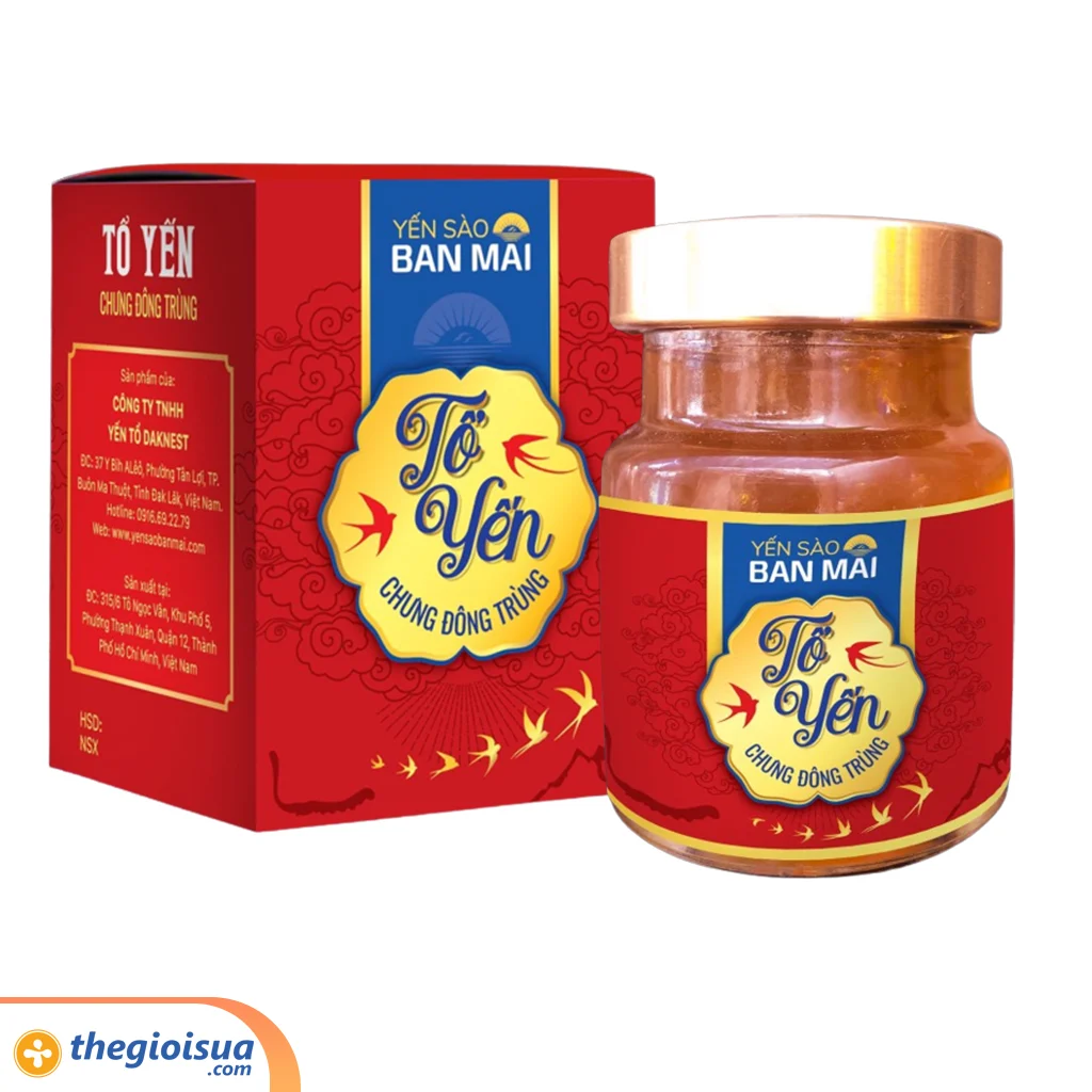 Yến sào Ban Mai – Tổ yến chưng đông trùng 70ml