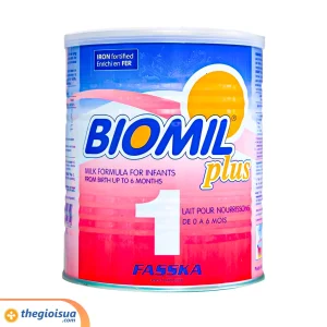 Sữa bột Biomil Plus 1 400g cho bé 0-6 tháng