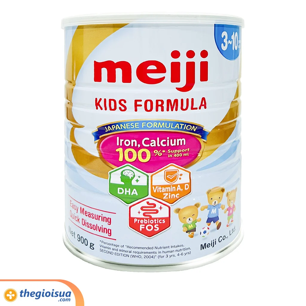 Sữa bột Meiji 3-10 tuổi Kids Formula 900g (nhập khẩu)
