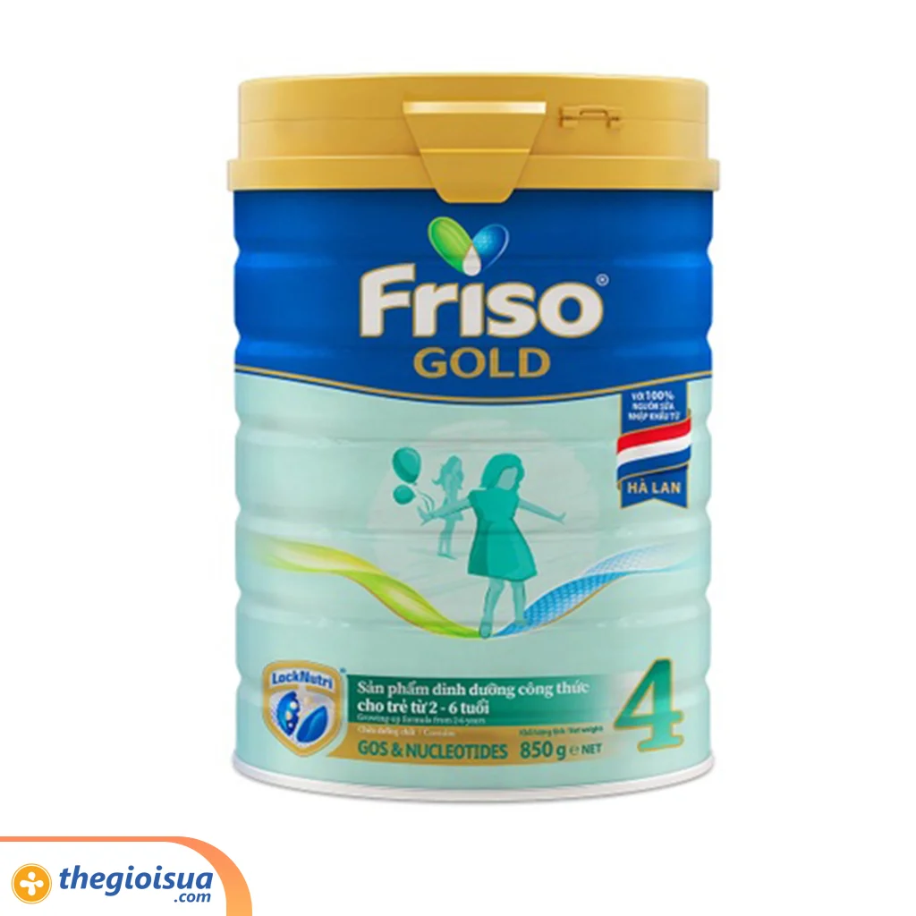 Sữa bột Friso Gold 4 850g dành cho trẻ từ 2 - 6 tuổi
