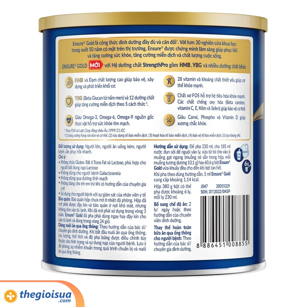 Abbott Ensure Gold 380g (Beta Glucan)