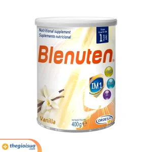 Sữa bột Blenuten tăng cân năng lượng cao vị Vanilla 400g