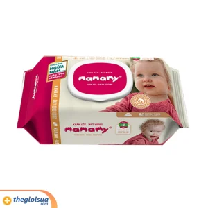 Giấy ướt Mamamy có mùi 80 tờ nắp nhựa