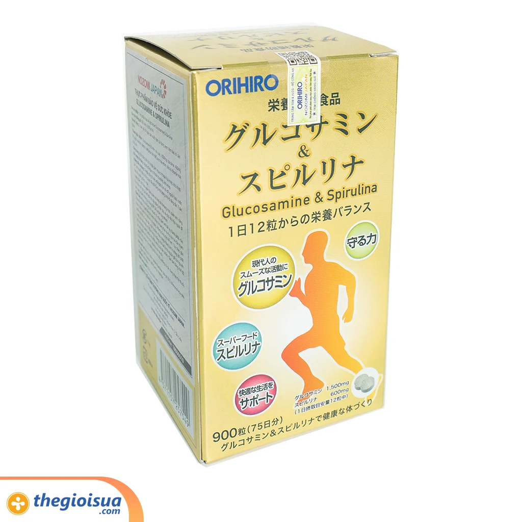 Thực phẩm bảo vệ sức khoẻ Glucosamine & Spirulina Orihiro