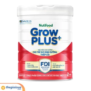 Sữa bột Nuti Grow PLUS đỏ 2+ 850g (từ 2 tuổi)