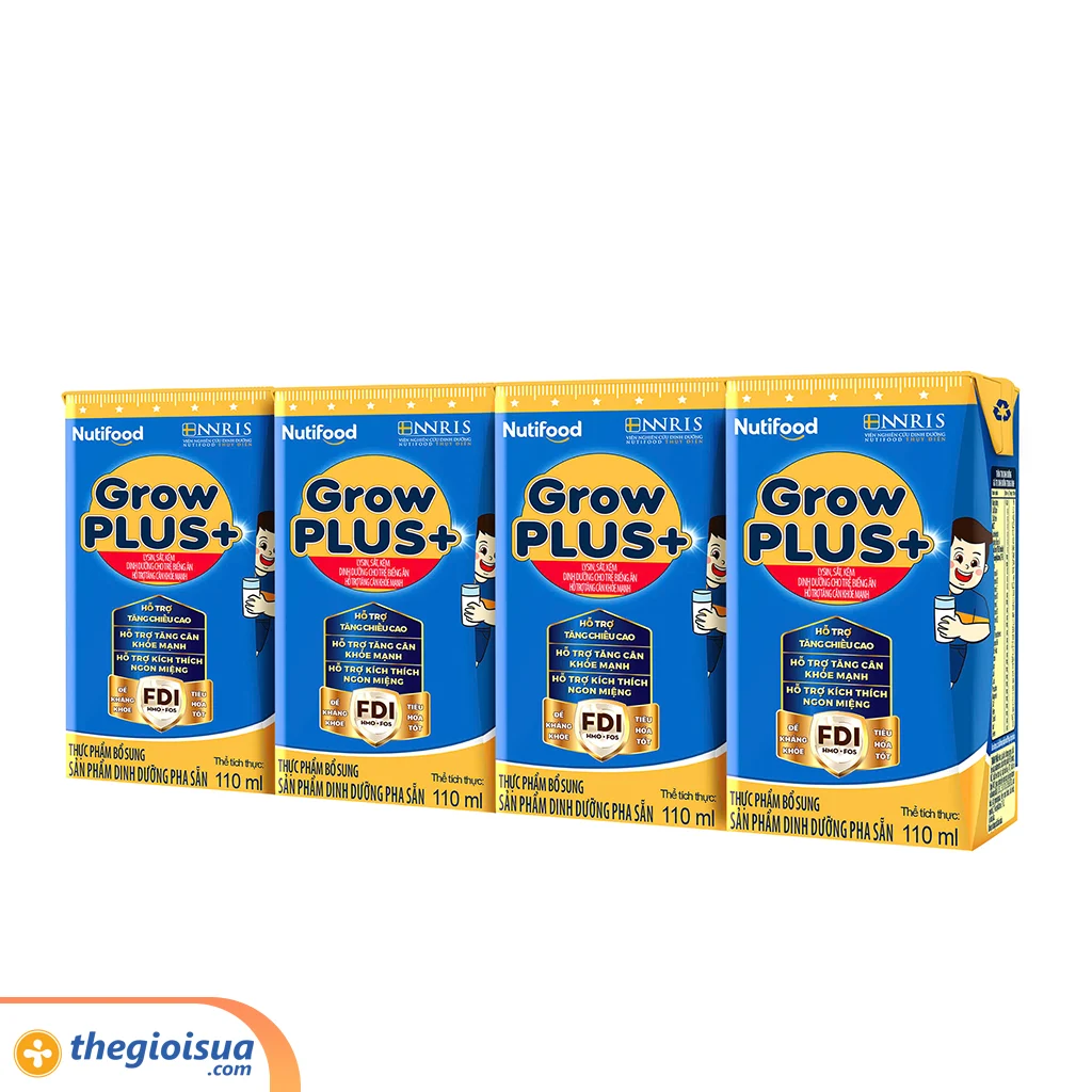 Sữa uống Grow PLUS+ xanh 110ml (từ 2 tuổi)