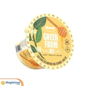 Sữa chua ăn cao đạm mật ong tự nhiên ngũ cốc VNM Greenfarm – hộp Flip cup 123g