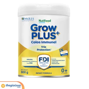 Sữa bột công thức GrowPlus+ Colos Immunel 0+ (0-12 tháng) 800g