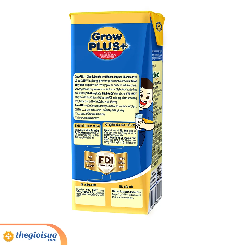 Sữa uống Grow PLUS+ xanh 180ml (từ 1 tuổi)