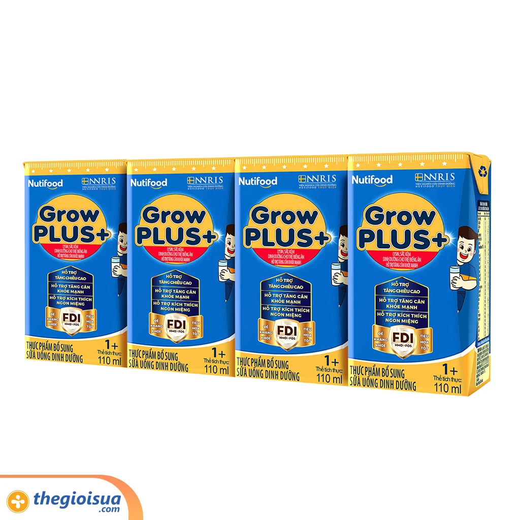 Sữa uống Grow PLUS+ xanh 110ml (từ 1 tuổi)