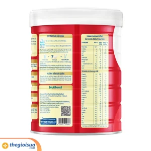 Sữa bột Nuti Grow PLUS đỏ 2+ 850g (từ 2 tuổi)