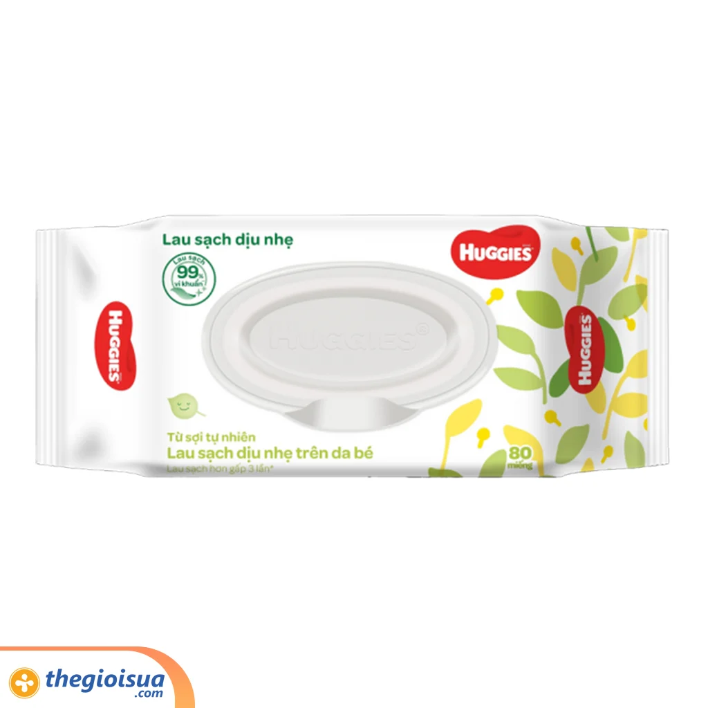 Khăn ướt Huggies lau sạch dịu nhẹ 80 miếng