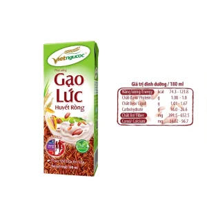 Thức uống Việt Đài gạo lứt huyết rồng 180ml