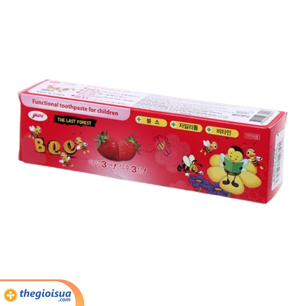 Kem đánh răng trẻ em Bee (Hương dâu) cho bé trên 2 tuổi