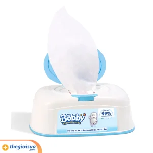 Khăn ướt Bobby hộp tiện lợi 80 tờ (hộp vuông)
