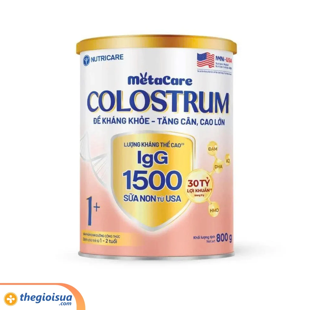 Sản phẩm dinh dưỡng Metacare Colostrum 1+ 800g (1500 IgG)