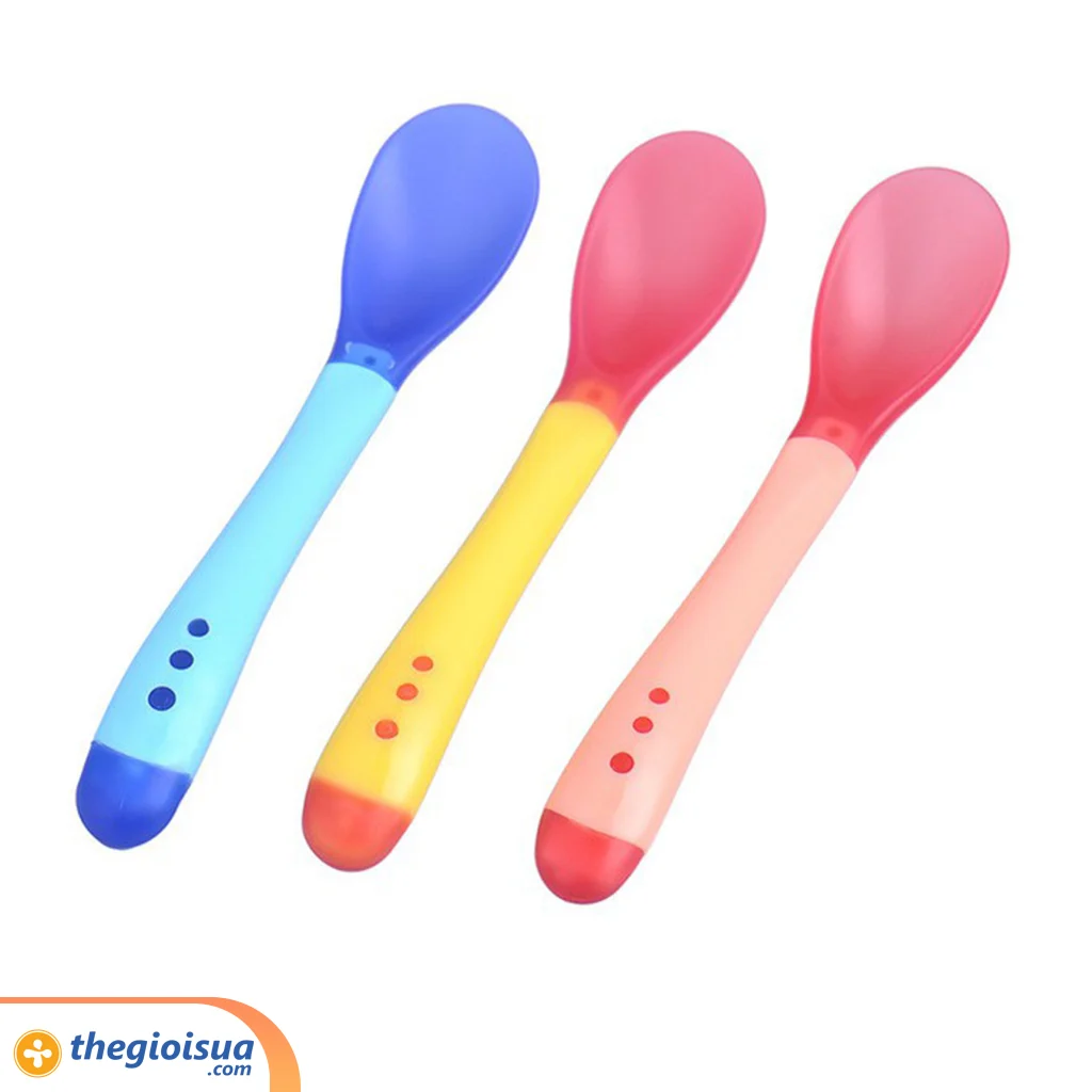 Thìa cảm biến nhiệt silicone Dolphin
