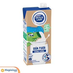 Sữa tươi tiệt trùng Dutch Lady không đường 965ml