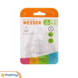 Núm ty Wesser cổ nhỏ size L (vỉ 2 cái) – giá 1 cái