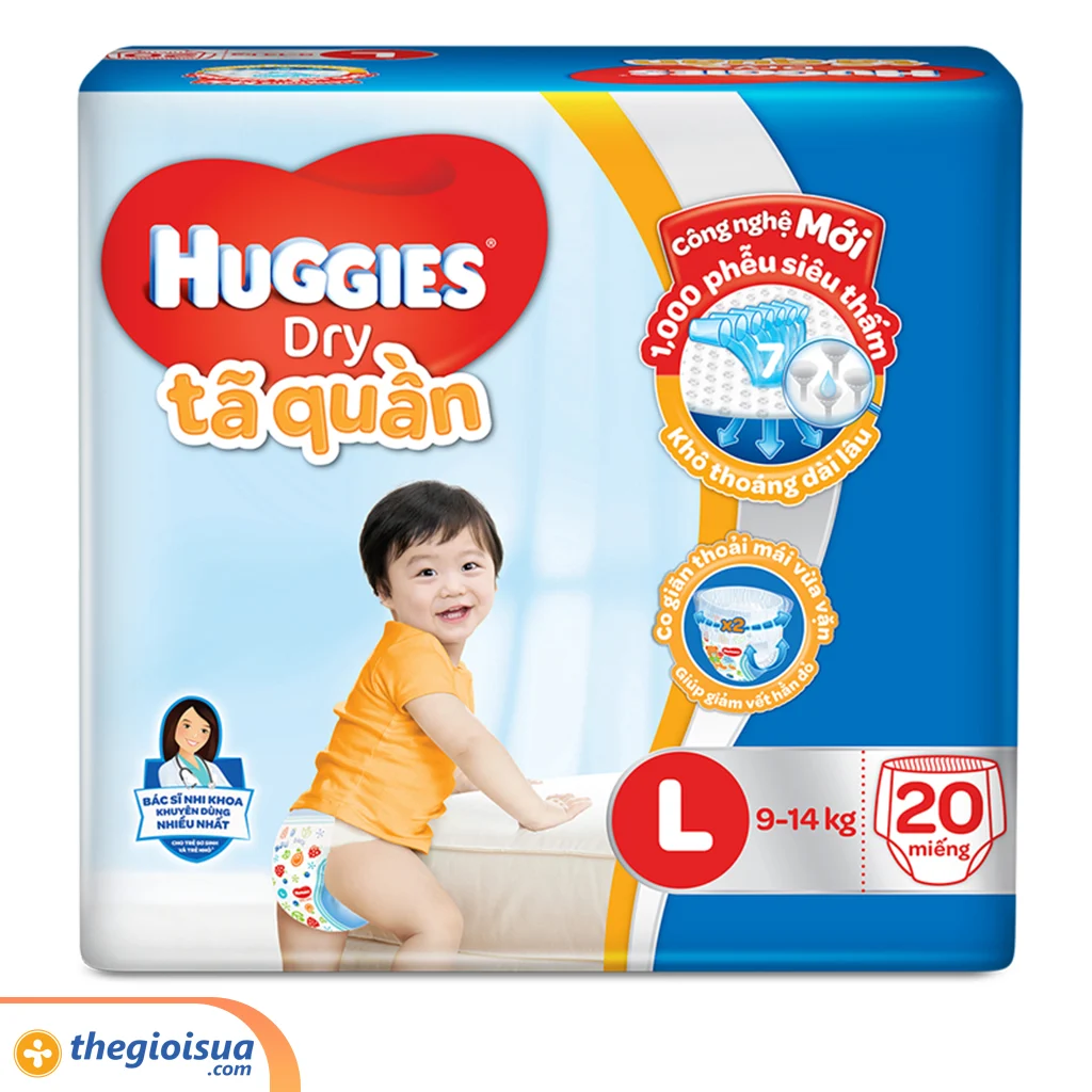 Tã quần Huggies Dry size L20