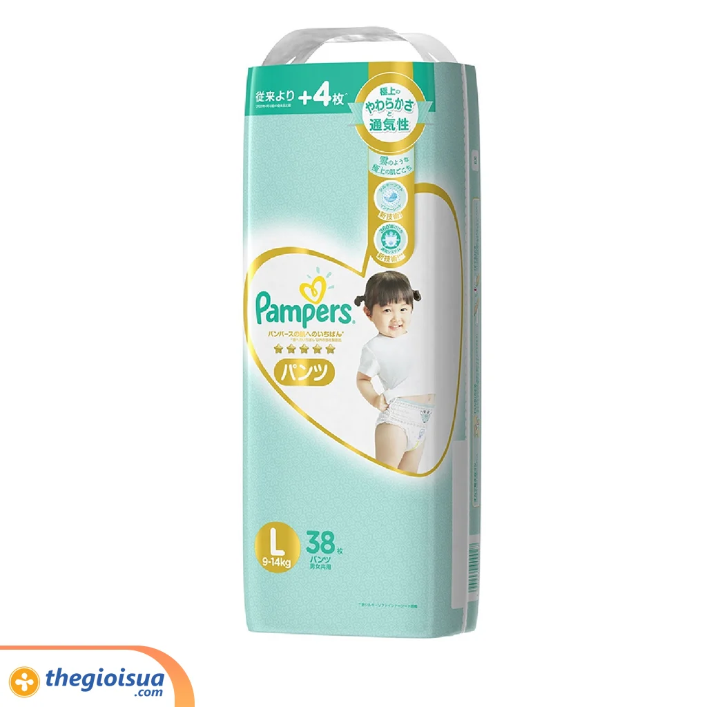 Pampers Tã Quần Nhật Bản size L 38 miếng
