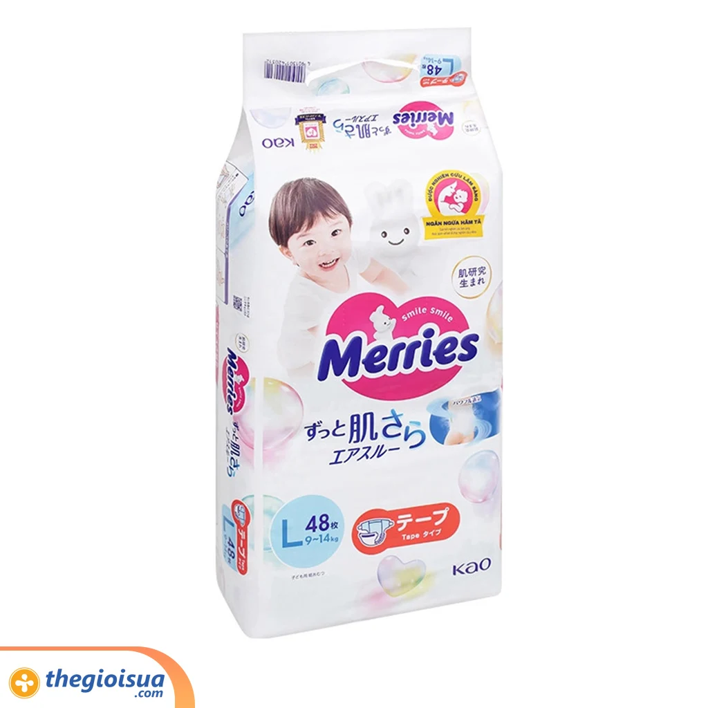 Bỉm dán Merries L48