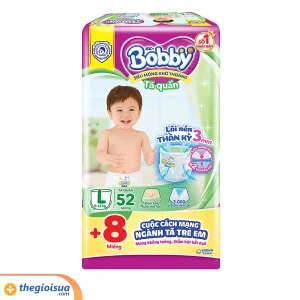 Tã quần Bobby Siêu Thấm size L 52 miếng
