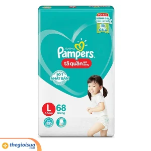 Pampers Tã quần size L 68 miếng