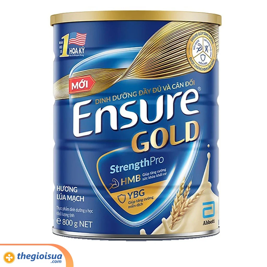 Abbott Ensure Gold Lúa Mạch 800g (Beta Glucan)