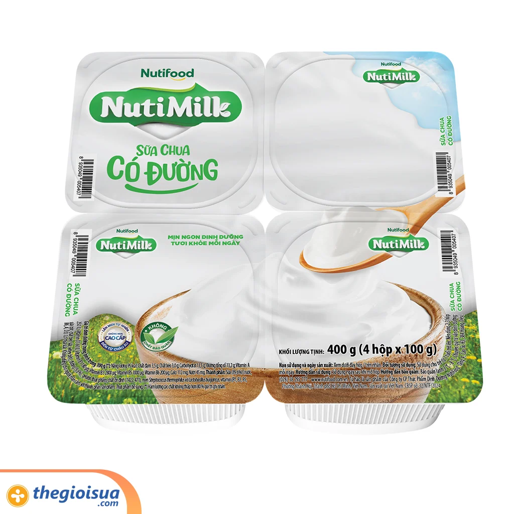 Sữa chua NutiMilk có đường 100g