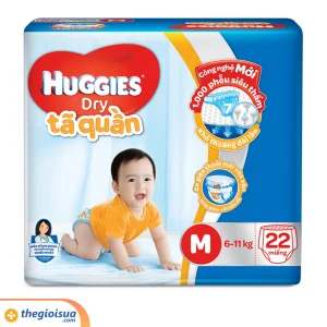 Tã quần Huggies Dry size M 22 miếng